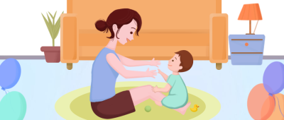 母亲节母婴家庭纯插画公众号首图