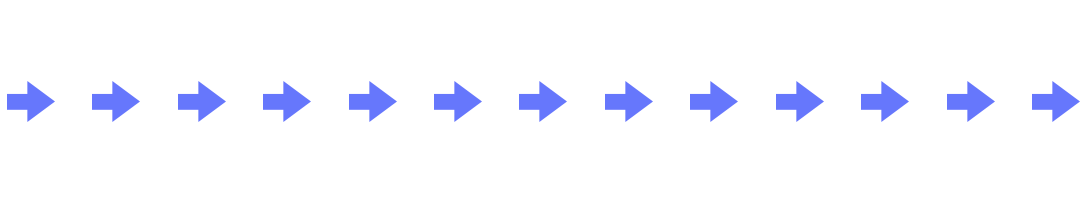 蓝色箭头动态文章分割线分隔符预览效果