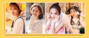 实景唯美人物图片拼接公众号首图