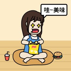 哇美味/吃货/卡通动态表情包预览效果