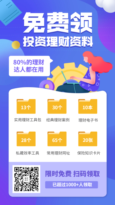 免费领投资理财资料手机海报预览效果