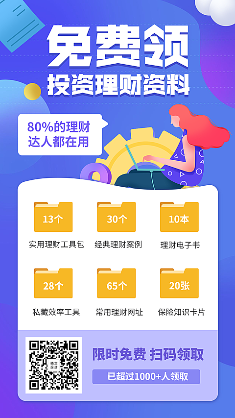 免费领投资理财资料手机海报