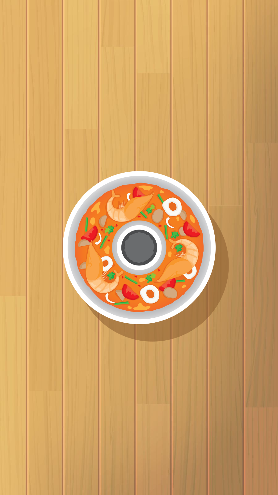 Retro Style Cartoon Chinese food tomato Soup Instagram Highlight