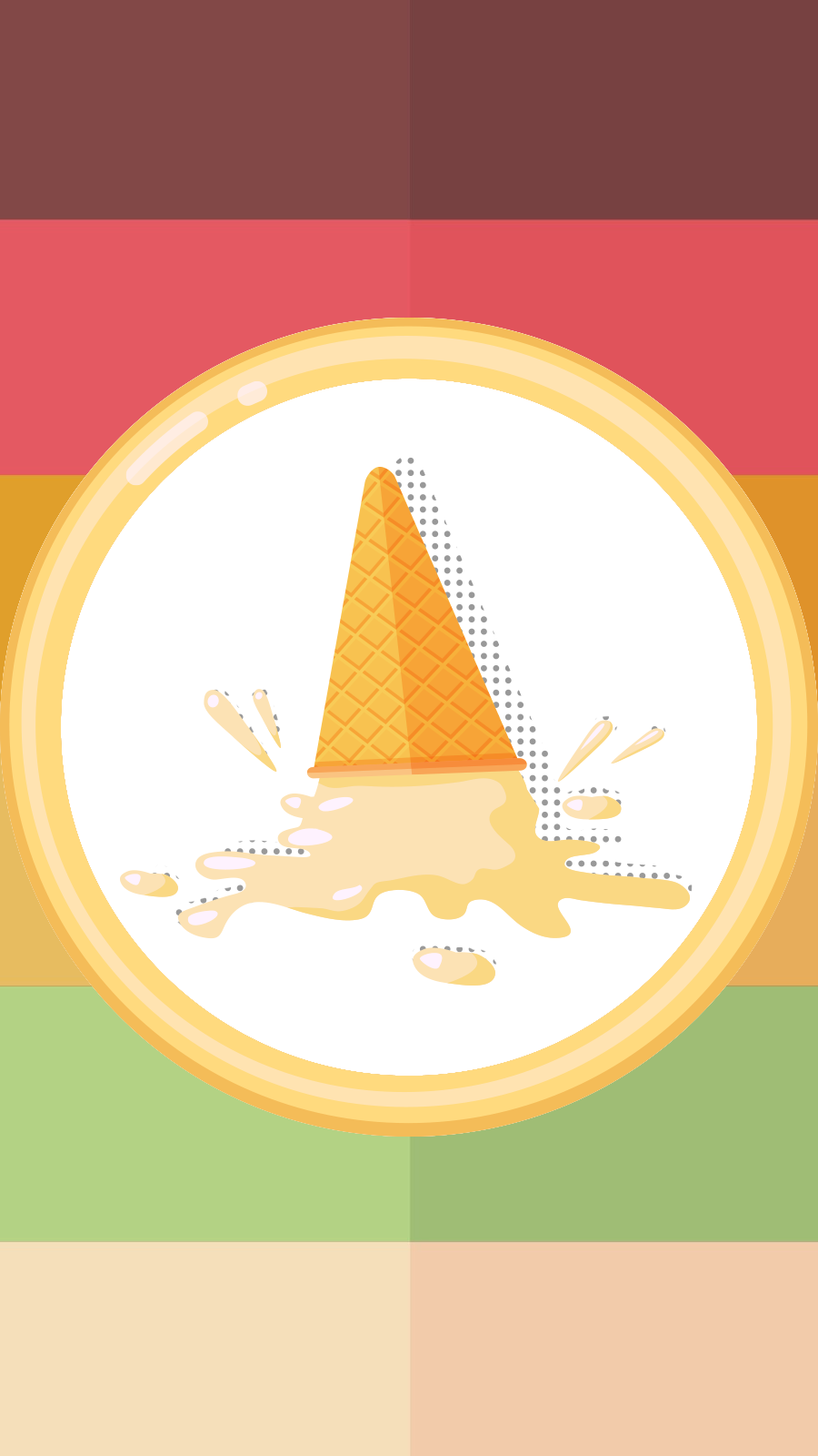 Simple Style Color Block Background Western food Ice Cream Instagram Highlight