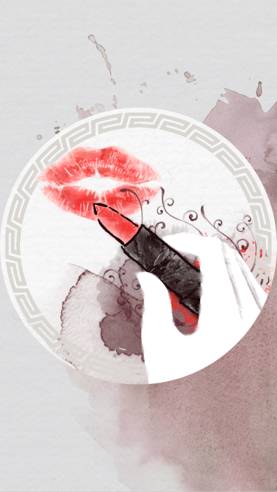 Literary Fashion Style Watercolor Accessories Lipsticks Instagram Highlight