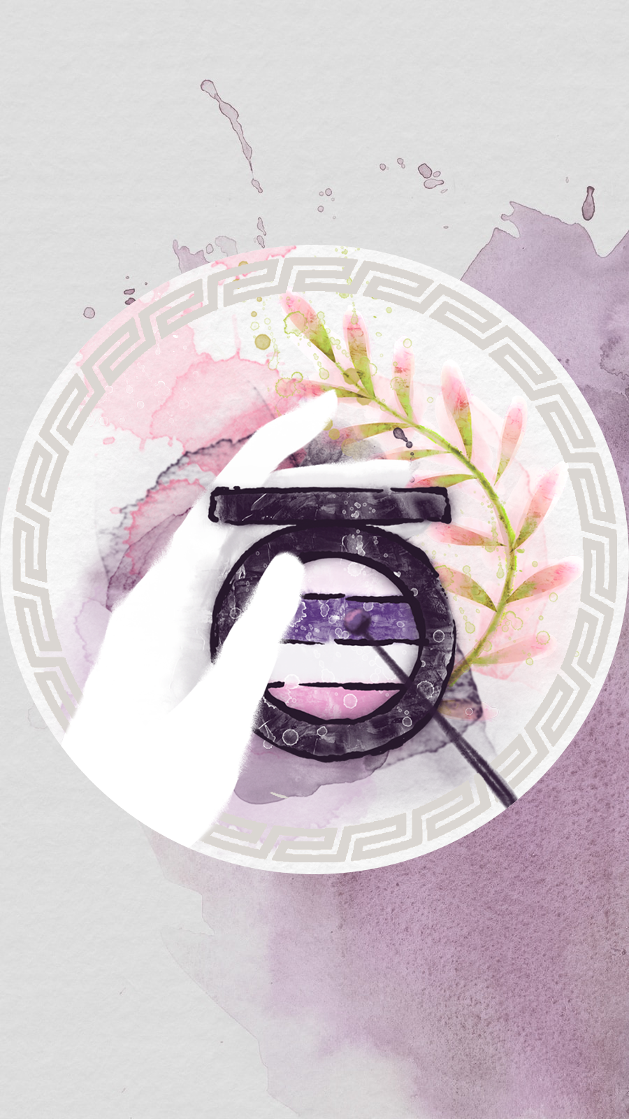 Literary Fashion Style Watercolor Accessories Powder Instagram Highlight预览效果