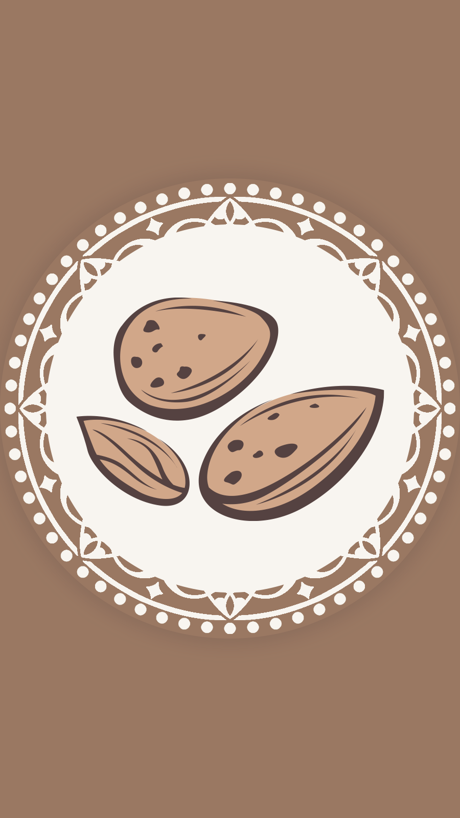 Simple Style Dot Element Cartoon Fruit Almond Instagram Highlight