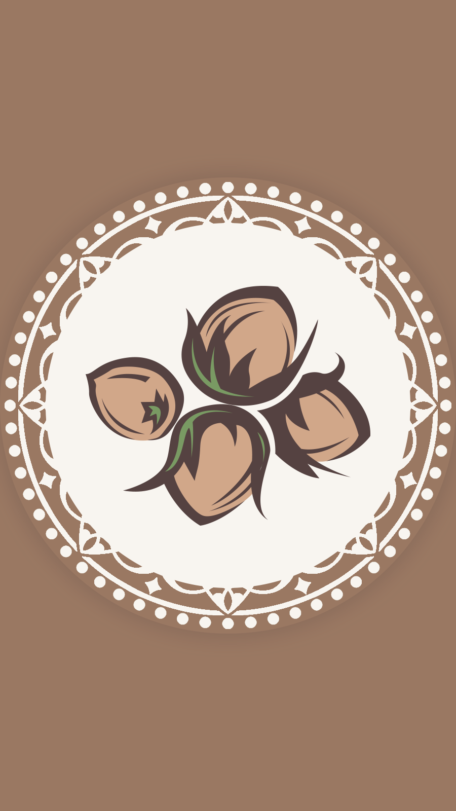Simple Cartoon Style Hand Painted Nuts Hazelnut Instagram Highlight