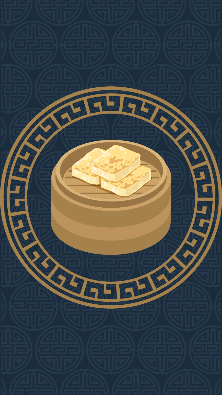 Retro Style Pattern Background Chinese food Refreshment Instagram Highlight