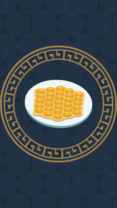 Literary Retro Style Cartoon Chinese food Eggette Instagram Highlight