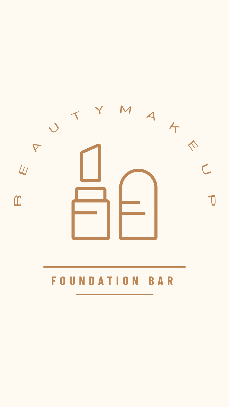 Simple Literary Hand Painted Makeup Foundation Bar Illustration Instagram Highlight