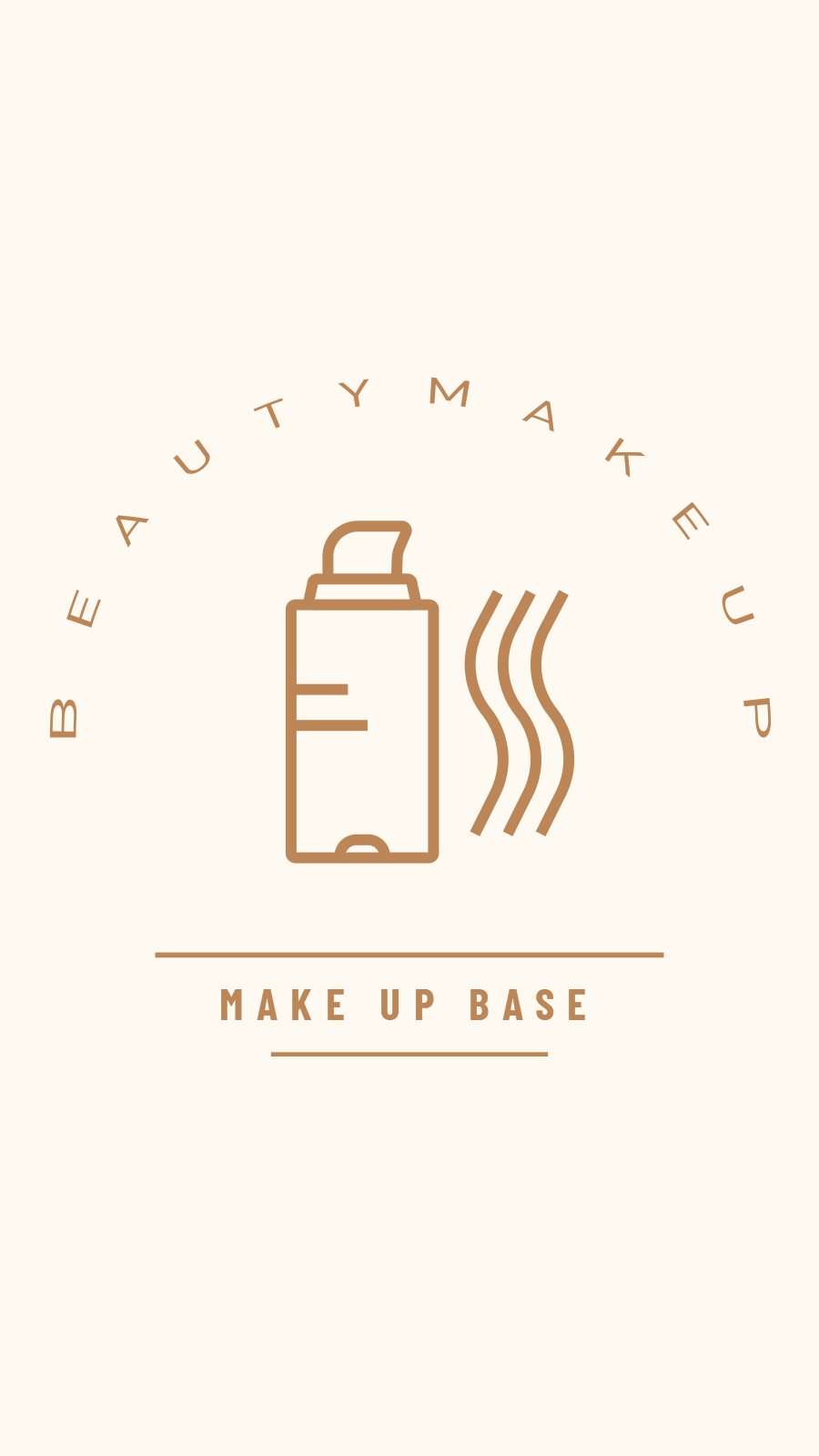 Simple Literary Hand Painted Make up Base Illustration Instagram Highlight