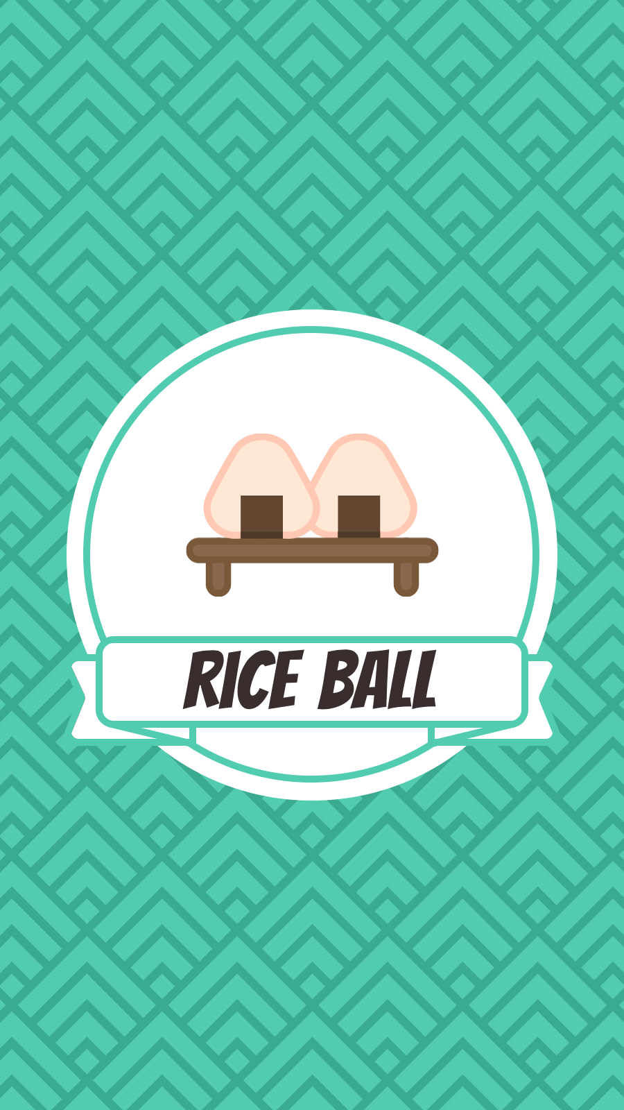 Rice Ball Promotion Hand-painted Cartoon Poster Instagram Highlight