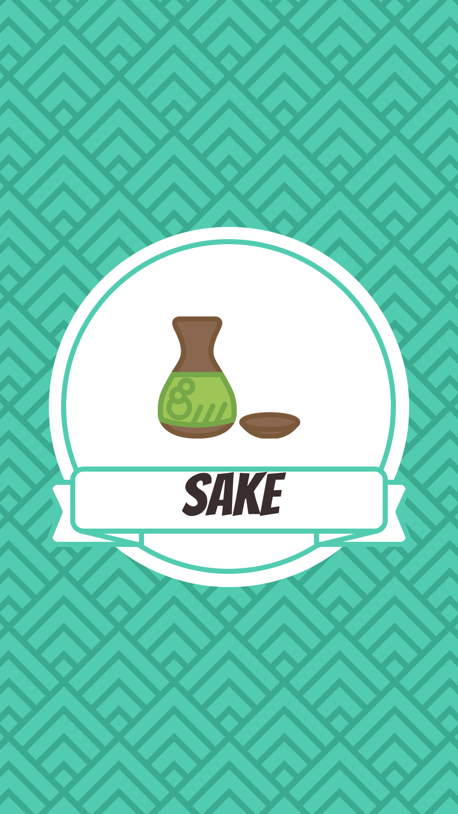 Sake Promotion Hand-painted Poster Instagram Highlight