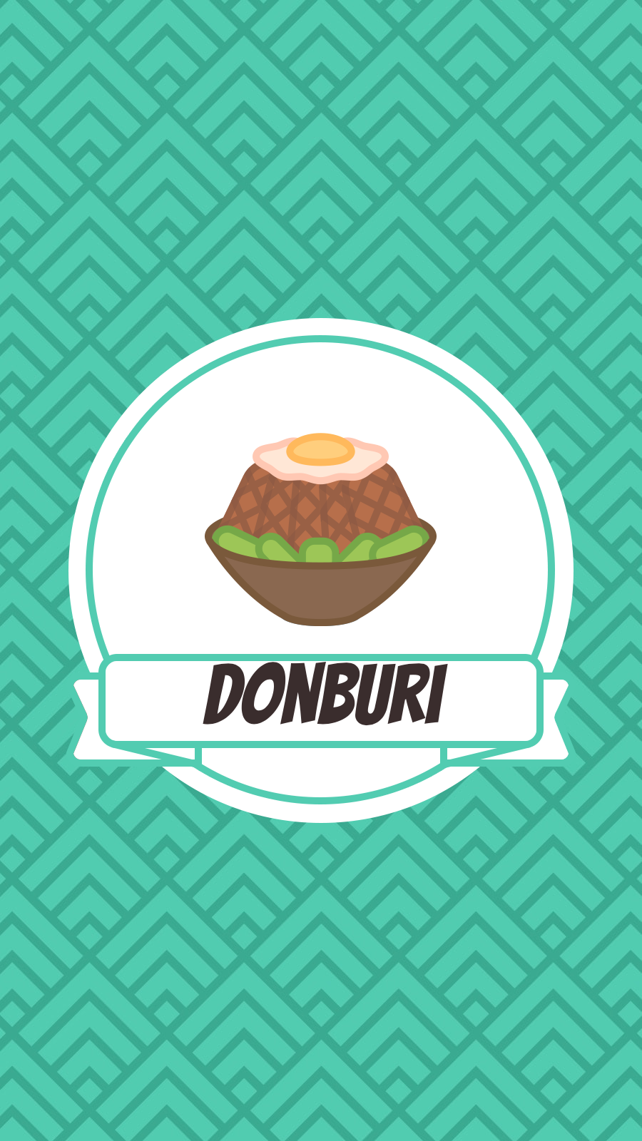 Green Pattern Background Green Frame White Circle Japanese Cuisine Simple Fashion Style Instagram Highlight
