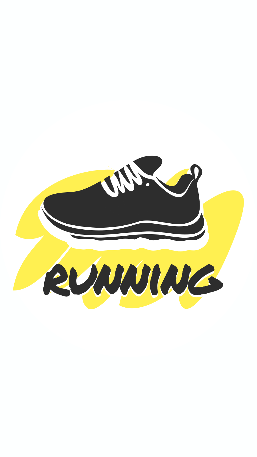 Minimalist Fashion Yellow Color Block Running Shoes Instagram Highlight
