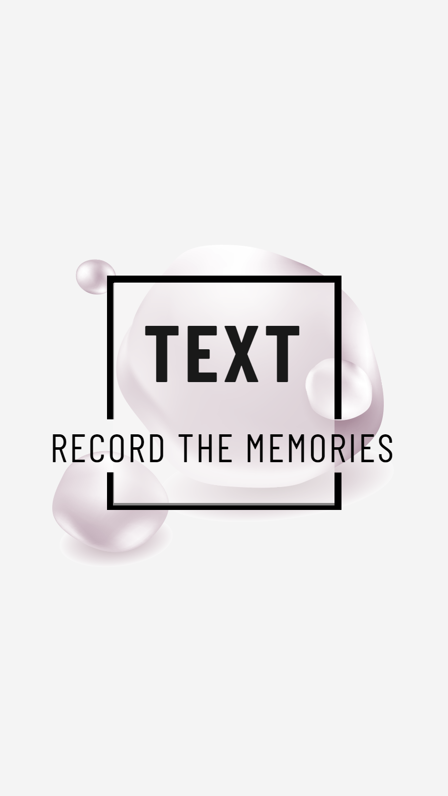Simple Fashion Bubble Element Text Instagram Highlight