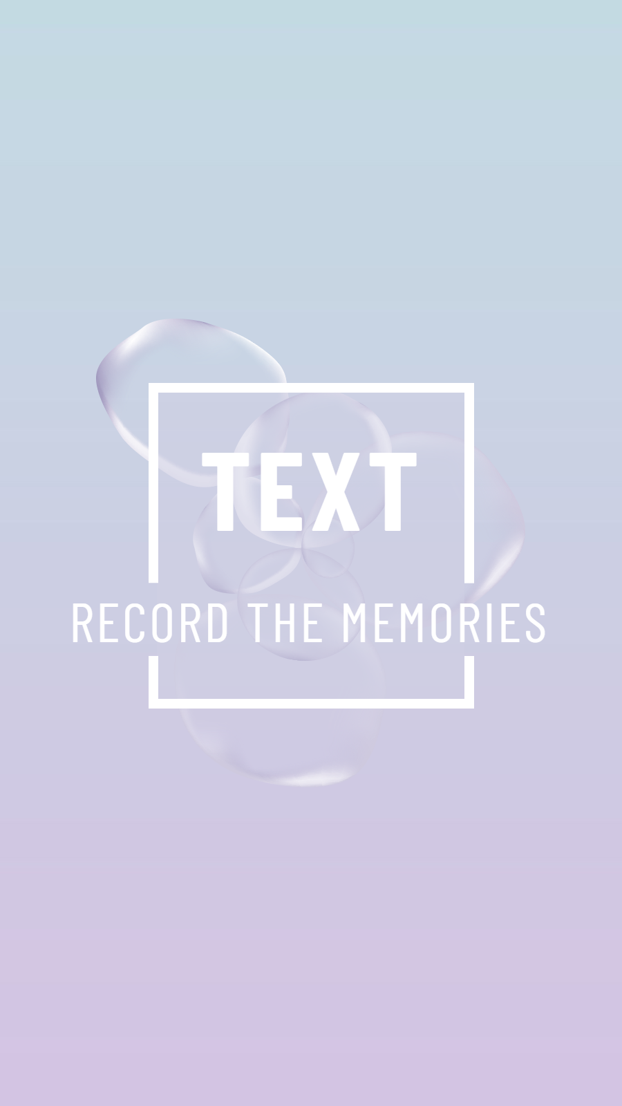 Simple Bubble Element Square Frame Text Instagram Highlight