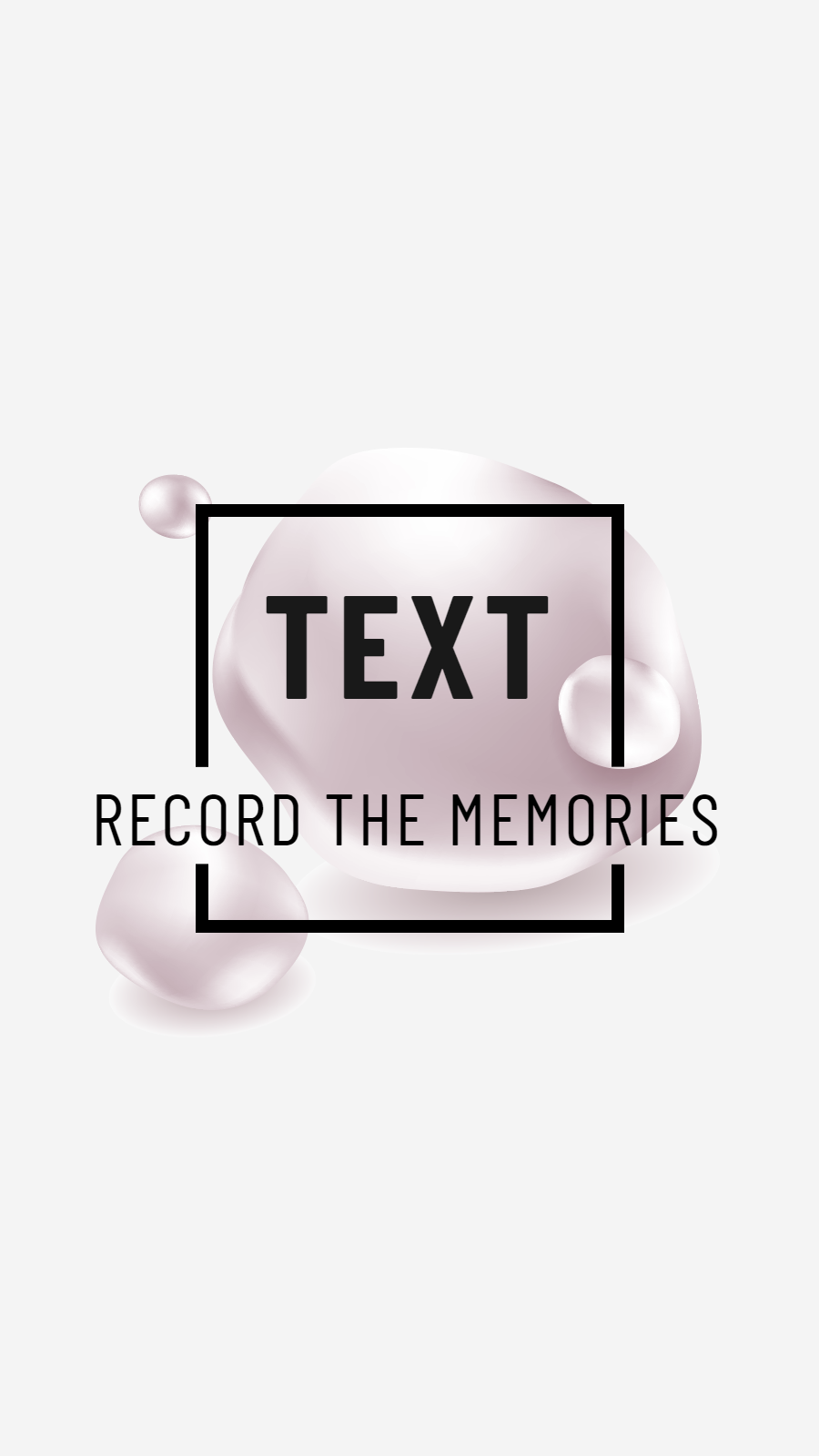 Simple Fashion Bubble Pattern Decorate Text Instagram Highlight