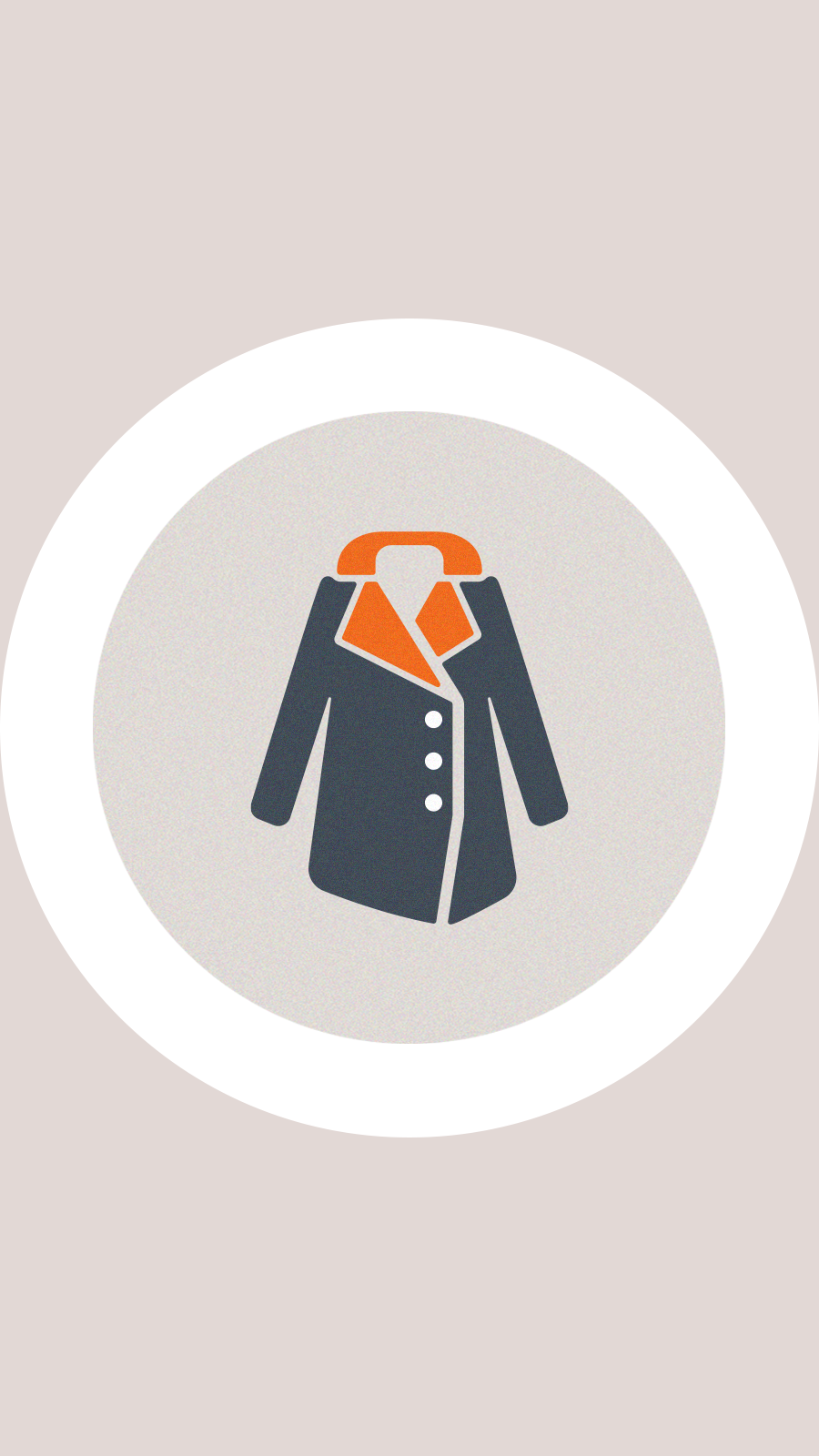 Simple Literary Cartoon Style Ring Element Women's dress Coat Instagram Highlight