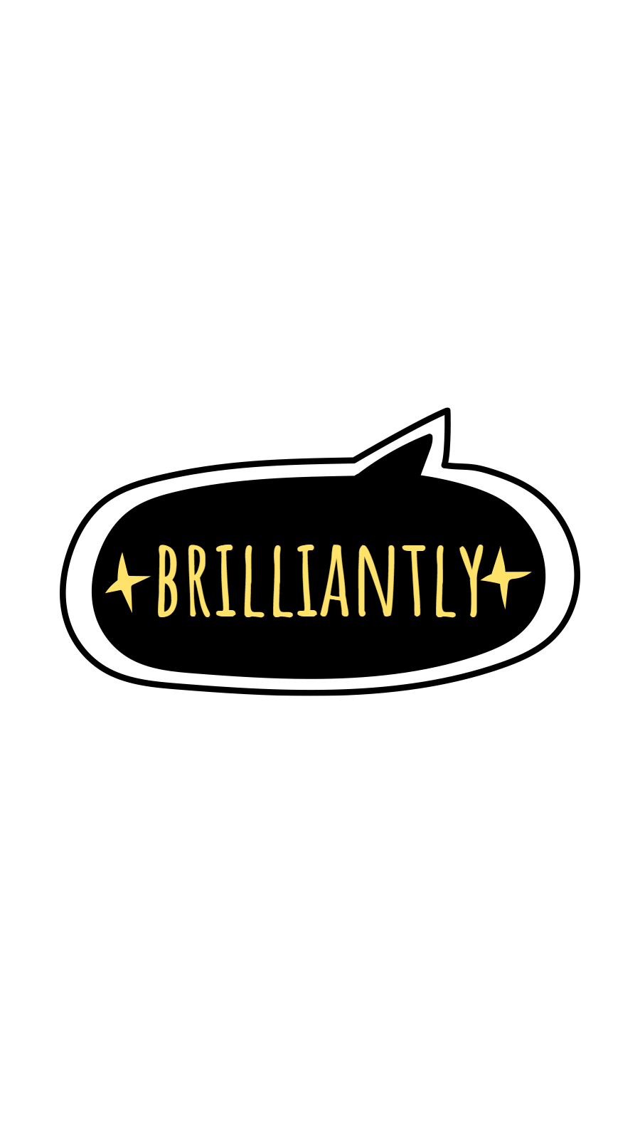Black Background Dialog Gold Text Cartoon Simple Style Instagram Highlight