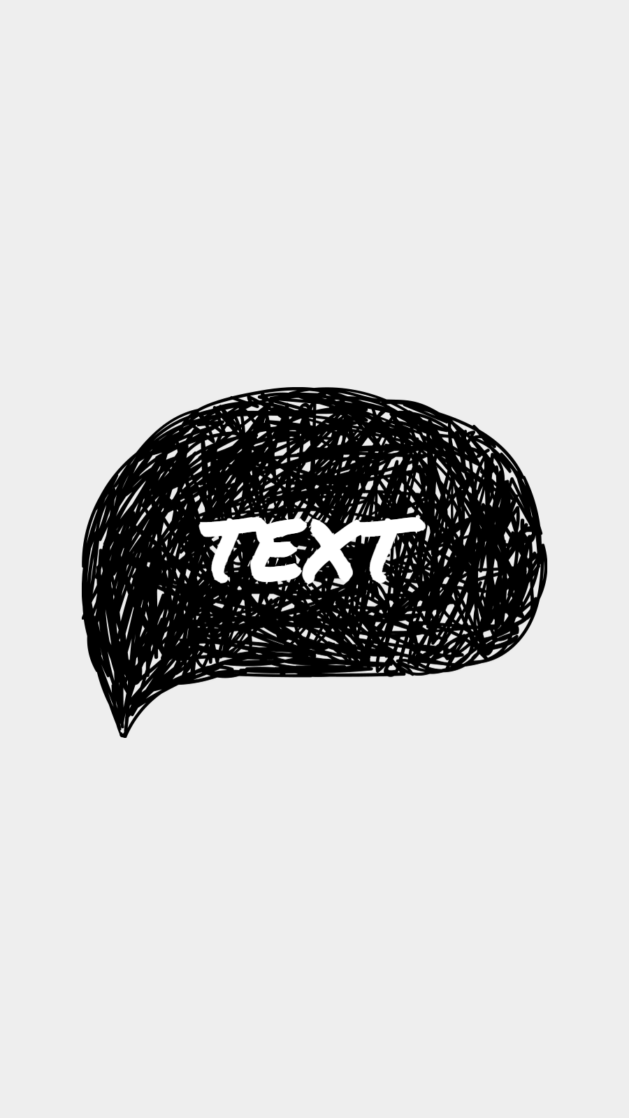 Black Background Dialog White Text Cartoon Simple Style Instagram Highlight
