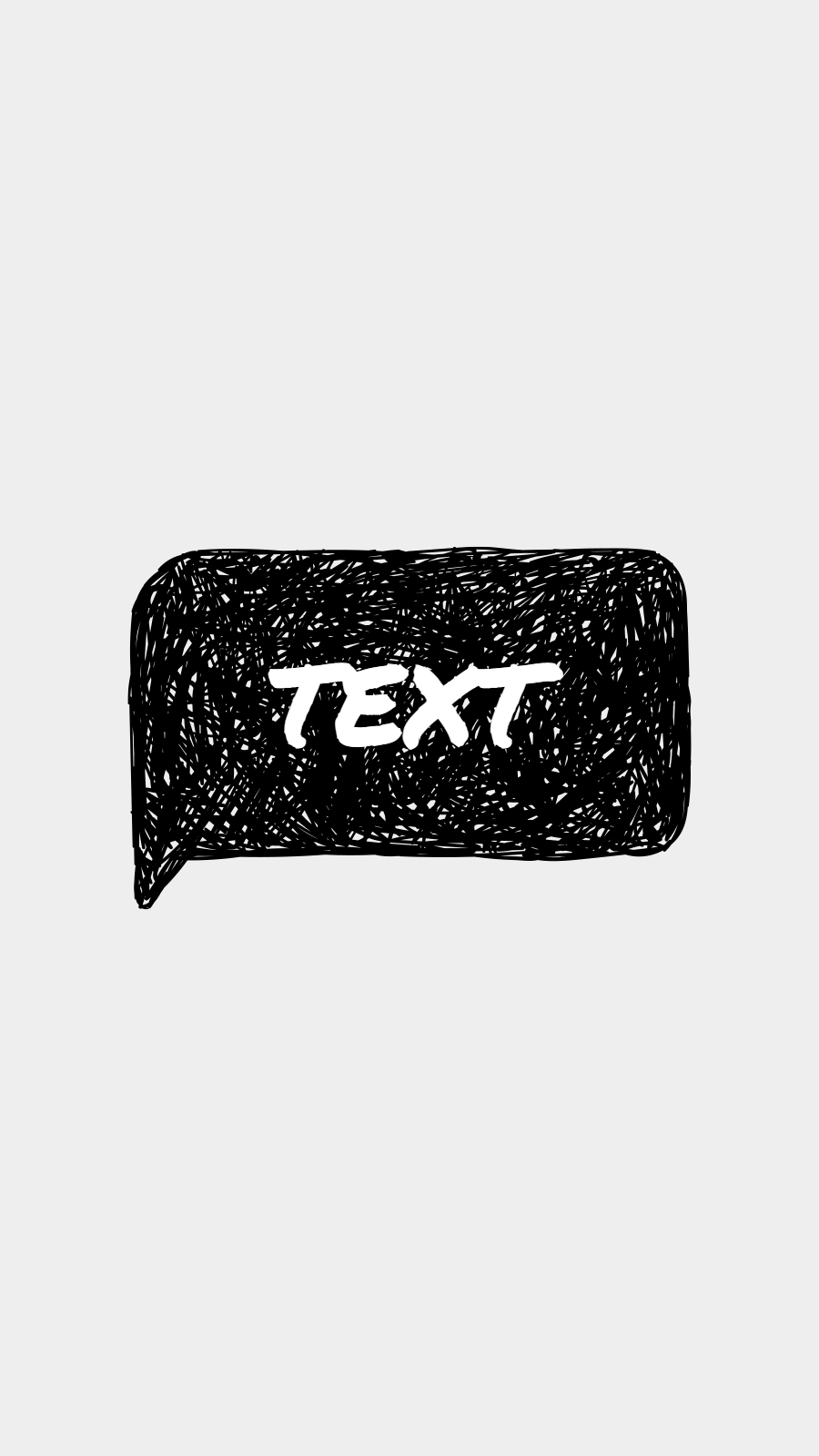 Light Grey Background Black Dialog Frame Simple Text Instagram Story