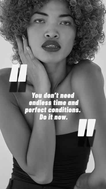 Incentive Text Woman Photo Fashion Simple Style Poster Instagram Story预览效果