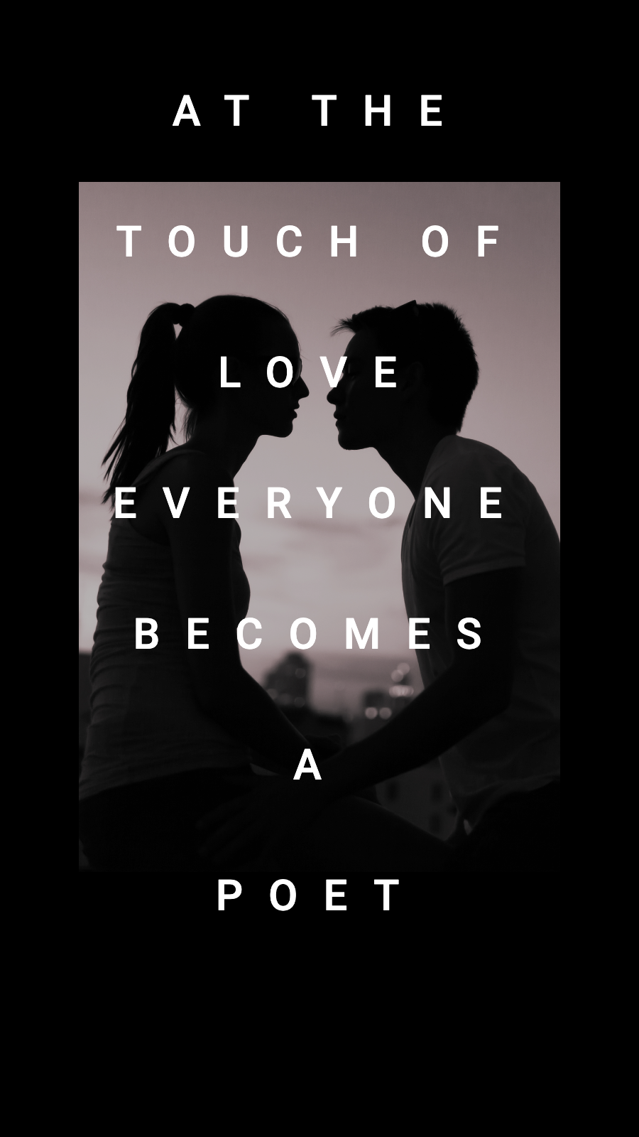 Simple Literary Couple Group Photo Quotes Instagram Story
