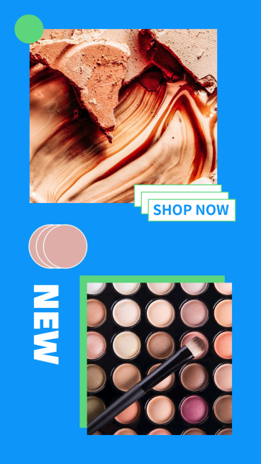 Simple Fashion Circle Element Makeup Cosmetics Instagram Story预览效果
