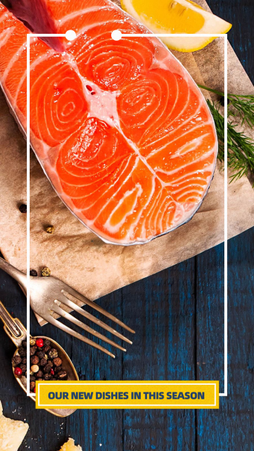 Sea Food Background New Arrival Delicious Food  Record Simple Fashion Style Instagram Story预览效果