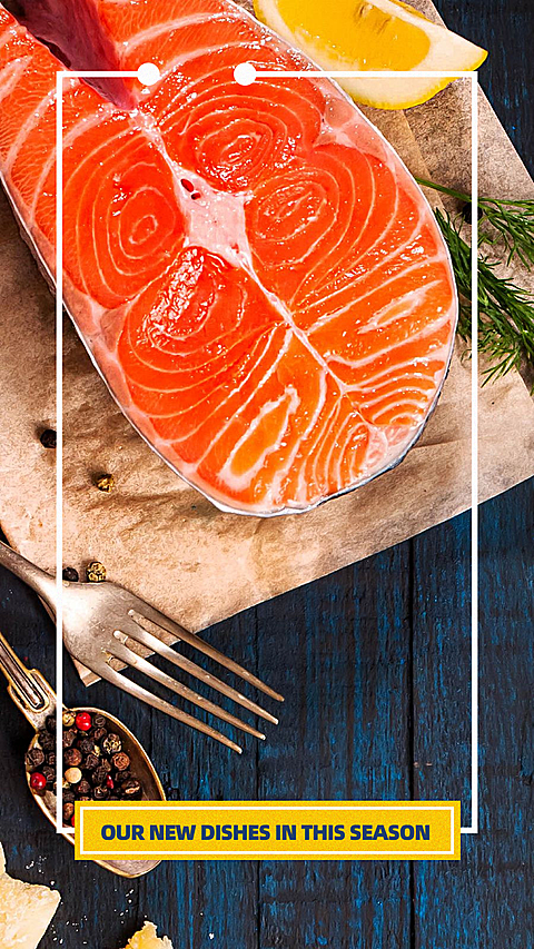 Sea Food Background New Arrival Delicious Food  Record Simple Fashion Style Instagram Story