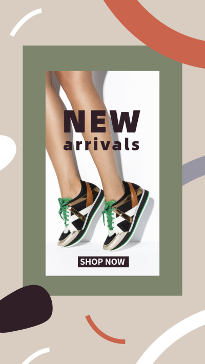 Creative Sport Shoes New Arrival Dipslay Instagram Story