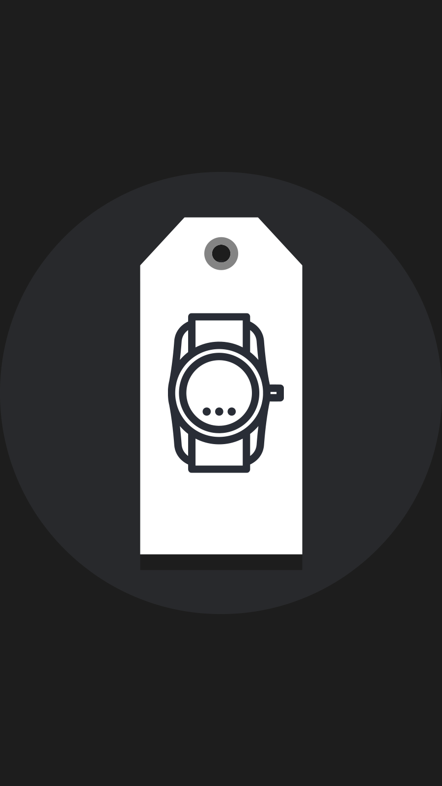 Simple Fashion Black Background Watch Strap Instagram Highlight