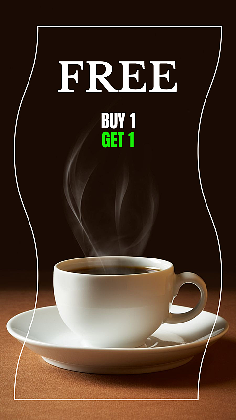 Creative Coffee Display Promo Instagram Story