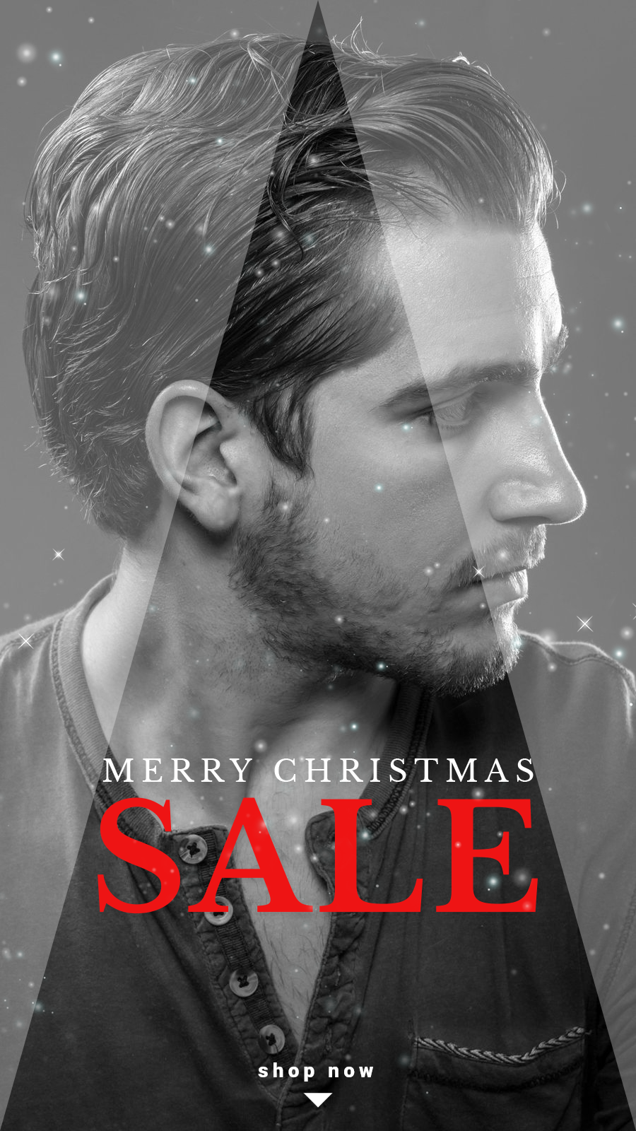Fashion Christmas Men's Clothes Sale Instagram Story预览效果