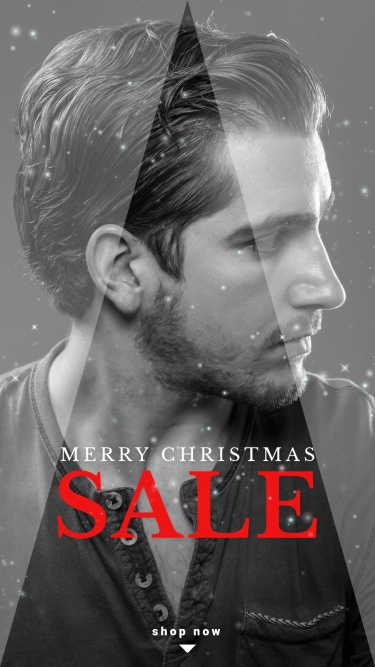Fashion Christmas Men's Clothes Sale Instagram Story