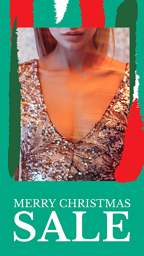 Fashion Christmas Women's Dress Sale Instagram Story