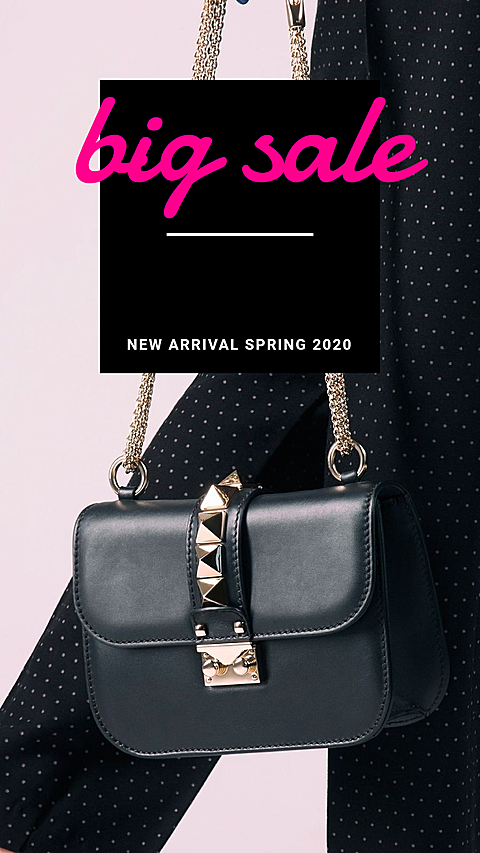 Clothes Bags Promotion Big Sale Fashion Simple Style Poster Instagram Story