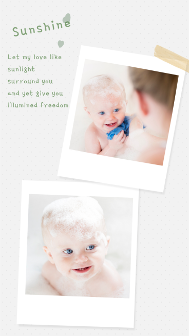 Baby Photo Wall Simple Lovely Style Polaroid Simulation Instagram Story预览效果
