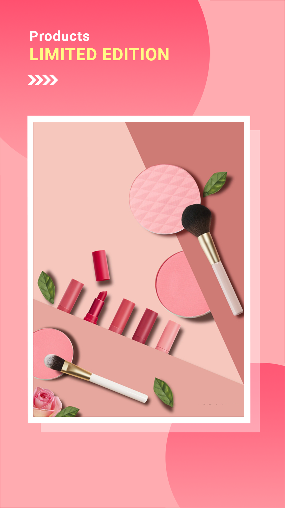 Simple Fashion Makeup Cosmetics Sales Feedback Instagram Story