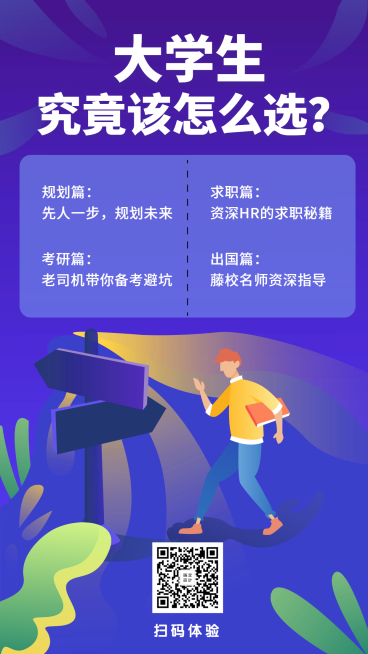 大学生究竟该怎么选手机海报预览效果