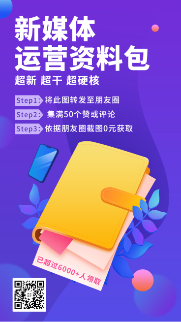 新媒体运营资料包/创意/攻略/手机海报预览效果