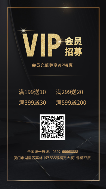 vip招募手机海报预览效果