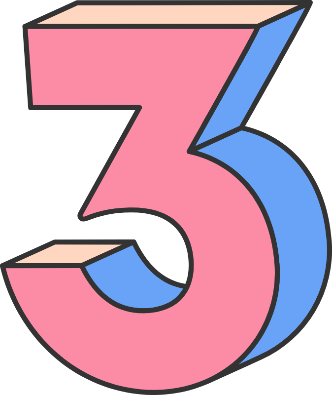 立体数字-3