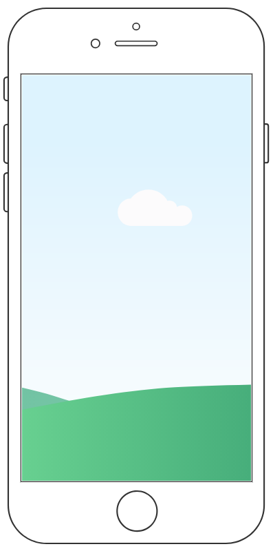 IPhone手机拟物图片容器