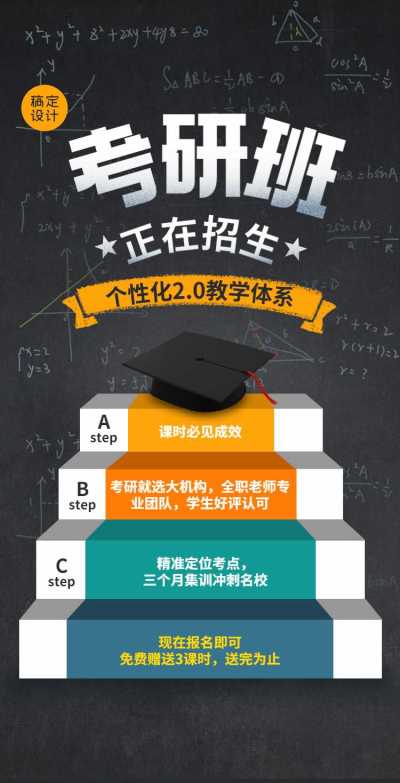 H5翻页考研班招生考研辅导培训宣传册
