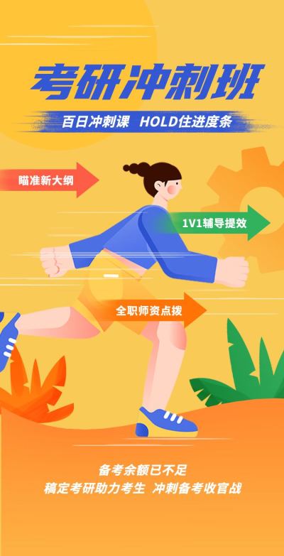 H5翻页考研提分冲刺招生辅导班招生宣传