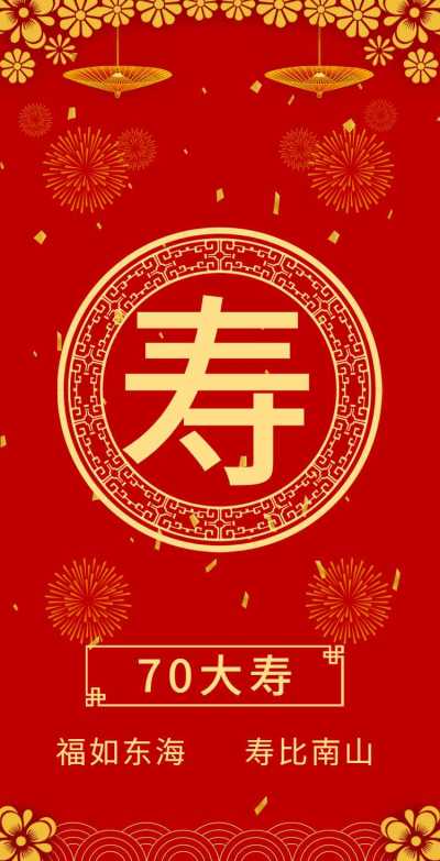 H5翻页寿宴邀请函老人过寿辰生日邀请函