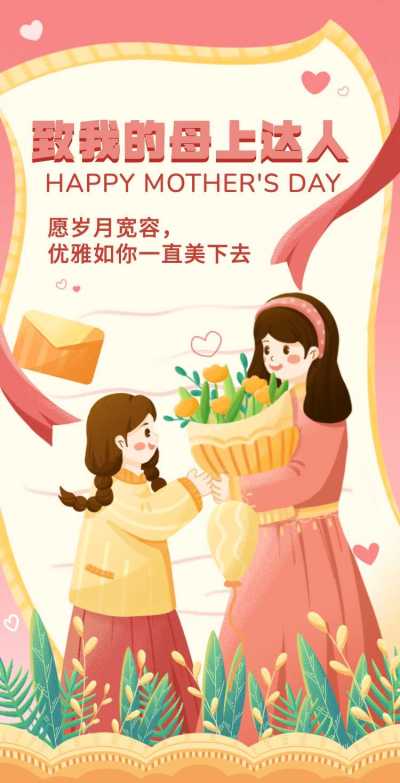H5翻页母亲节问候祝福相册节日祝福问候全家福合影电子相册纪念册